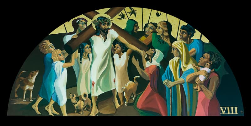 Jesus speaks to the women of Jerusalem