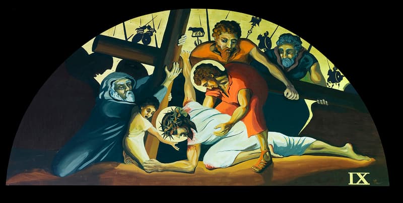 Jesus falls the third time